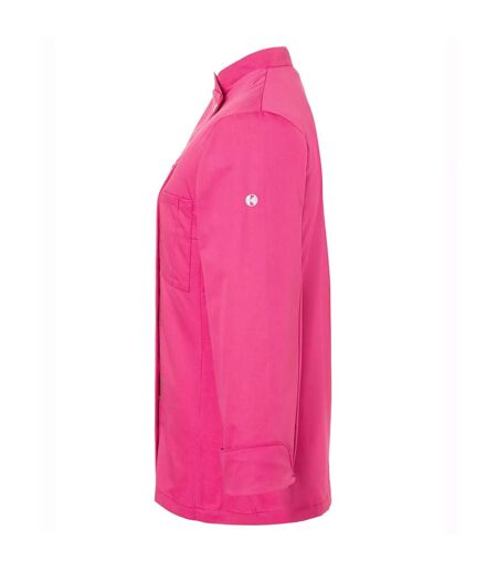 Womens/ladies Larissa Chef Jacket Pink Karlowsky