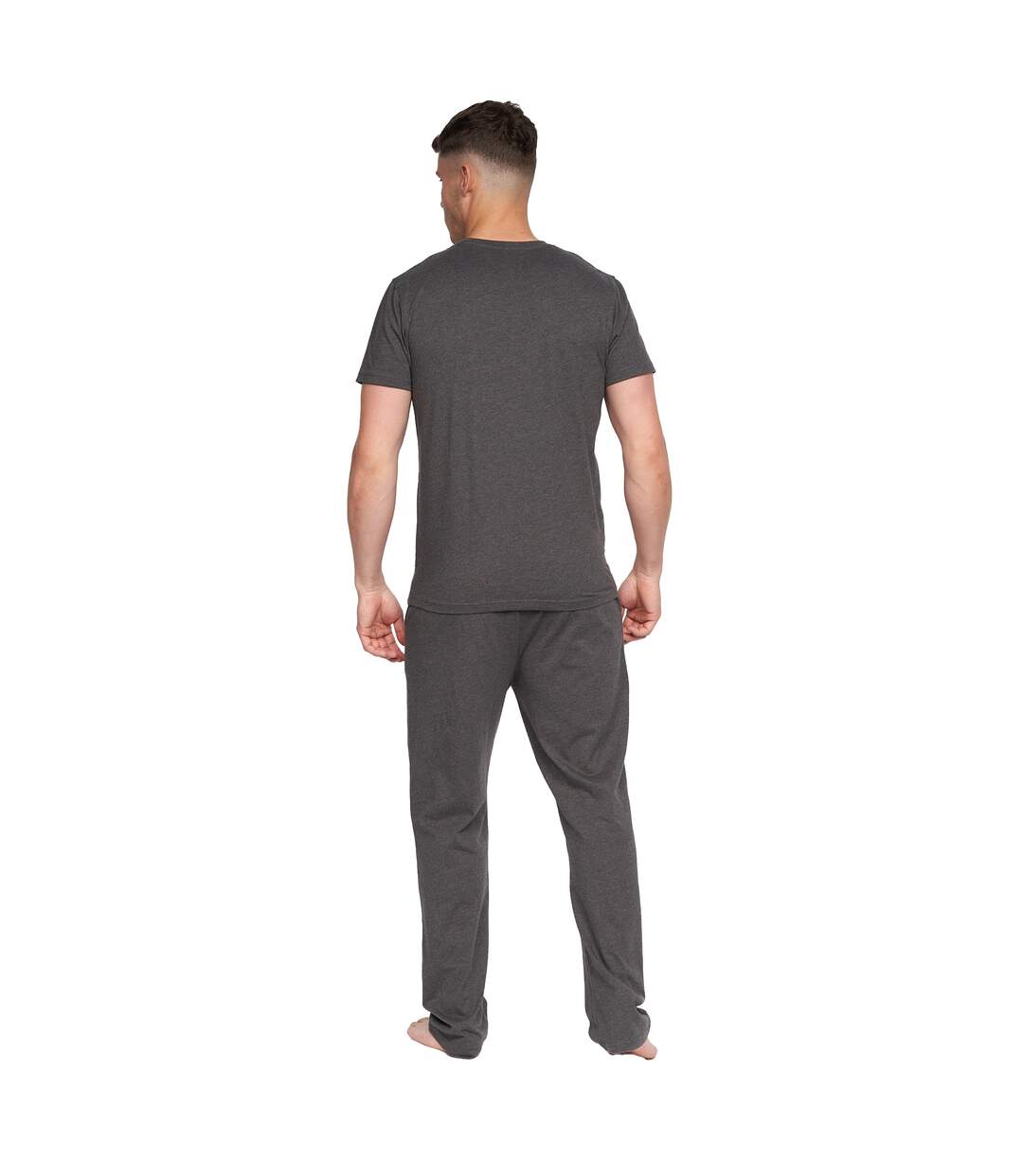 Mens gasper pyjama set charcoal Duck and Cover-2