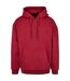 Mens Basic Oversized Hoodie Bourgogne Build Your Brand-1