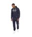Mens Jamals Hoodie And Joggers Set Navy Crosshatch-1