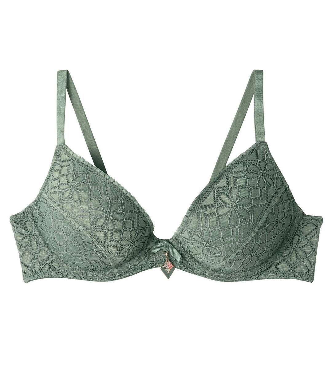 Soutien-gorge ampliforme coque moulée kaki Absinthe-1