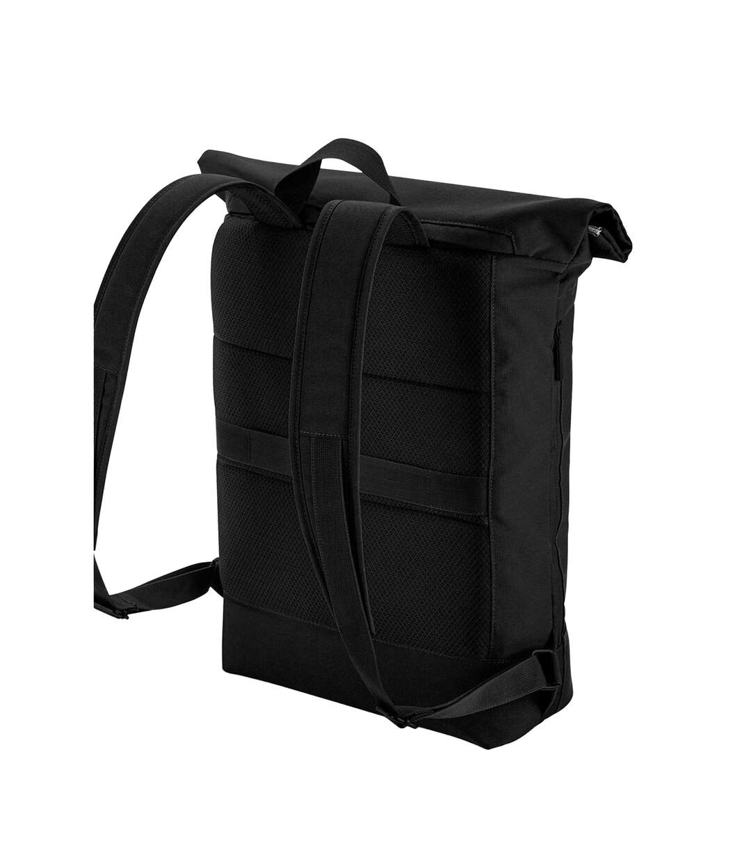 Simplicity Roll Top Backpack One Size Black Bagbase-2