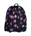 Unisex Black Star Print Backpack with Padded Straps | School Travel Bag-3