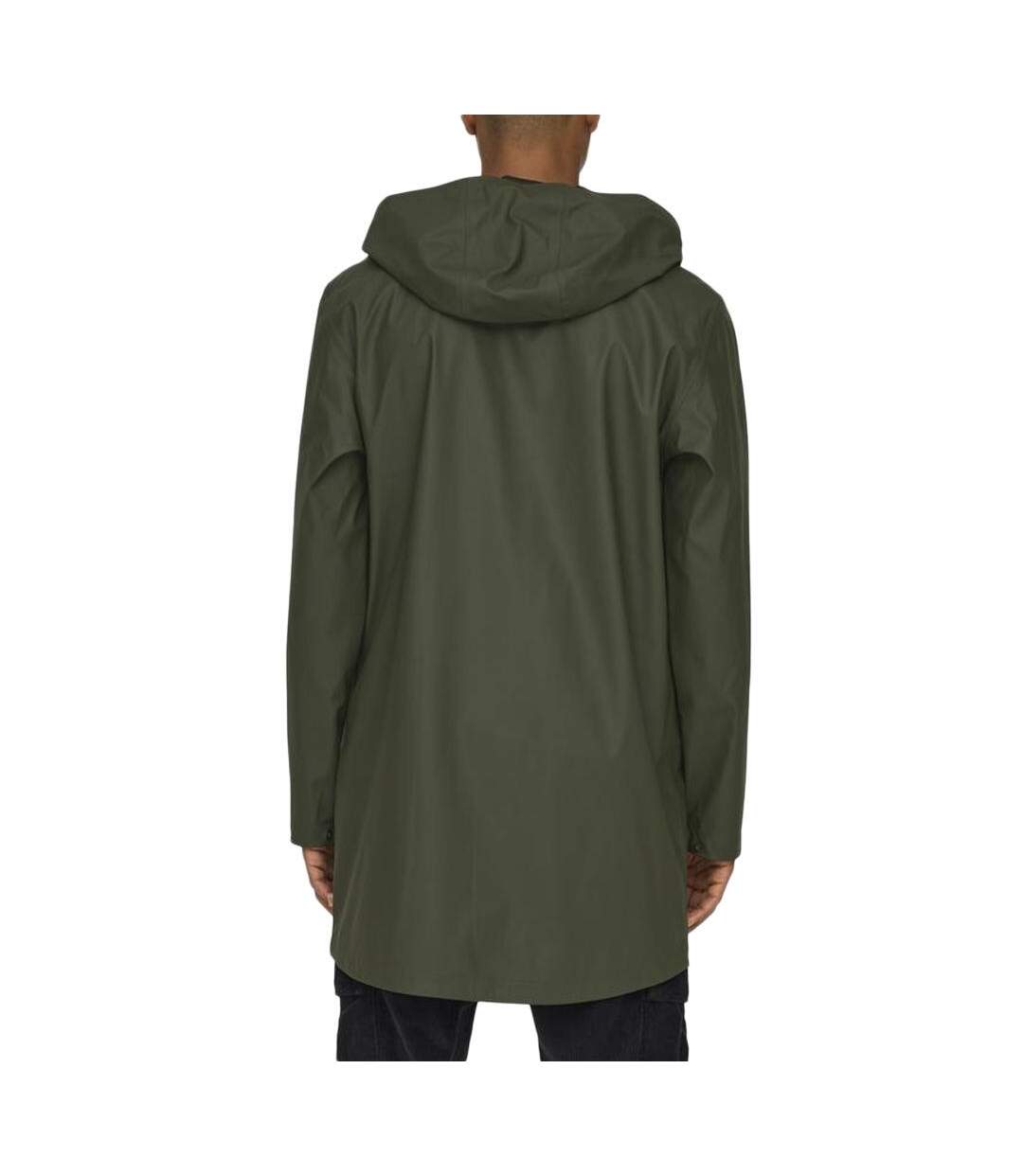 Veste de pluie kaki homme only & sons luca rain - l-2