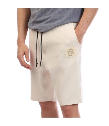 Mens Headlo Sweat Shorts White Boss