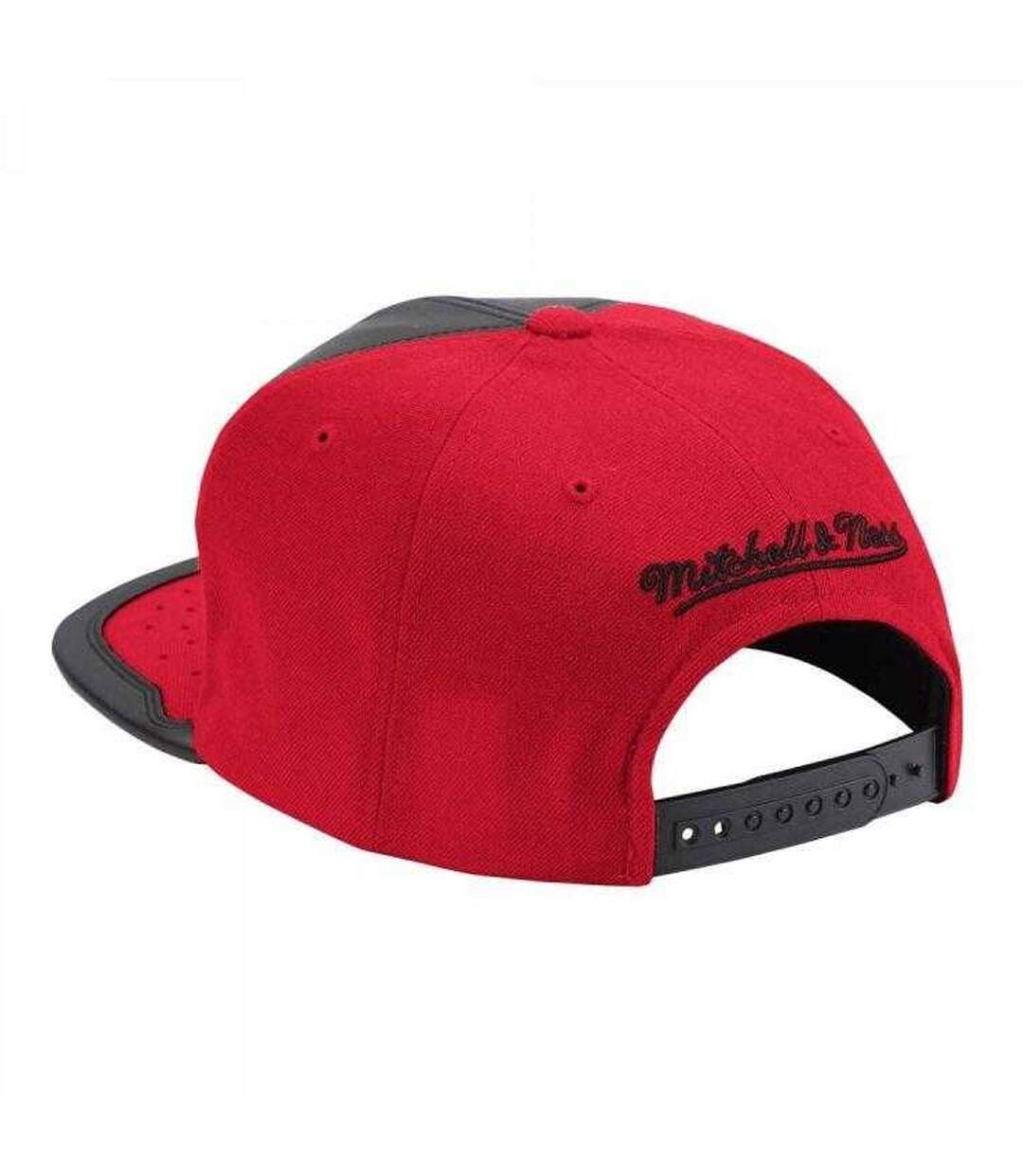Casquette Ajustable Basket Ness Nba Day One Adulte Noir Rouge Mitchell & Ness-2