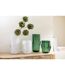 Vase Design en Verre Drippy 33cm Vert-4