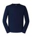 Unisex adult classic long-sleeved t-shirt french navy Russell