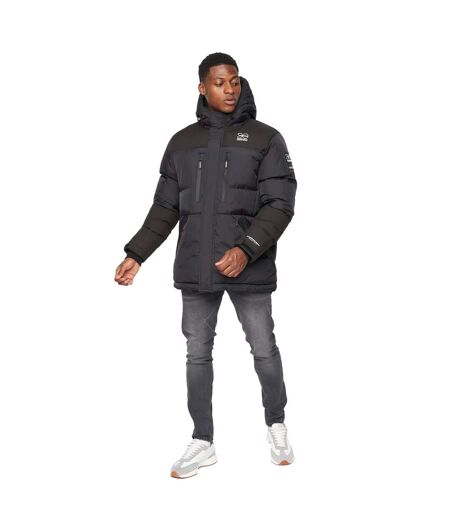Mens Squadage Panelled Jacket Black Crosshatch