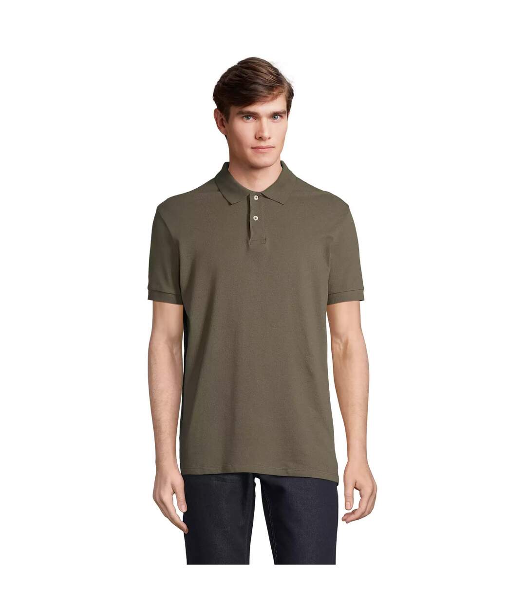 Polo Pacific Adulte Vert Militaire SOLS-1