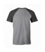 T-shirt Motif/style Poudlard Academic Homme Gris Chiné Harry Potter-2