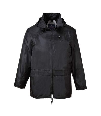 Portwest Mens Classic Raincoat (Black) - UTPW1272
