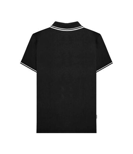 Polo Ss24 Homme Noir Blanc Lambretta