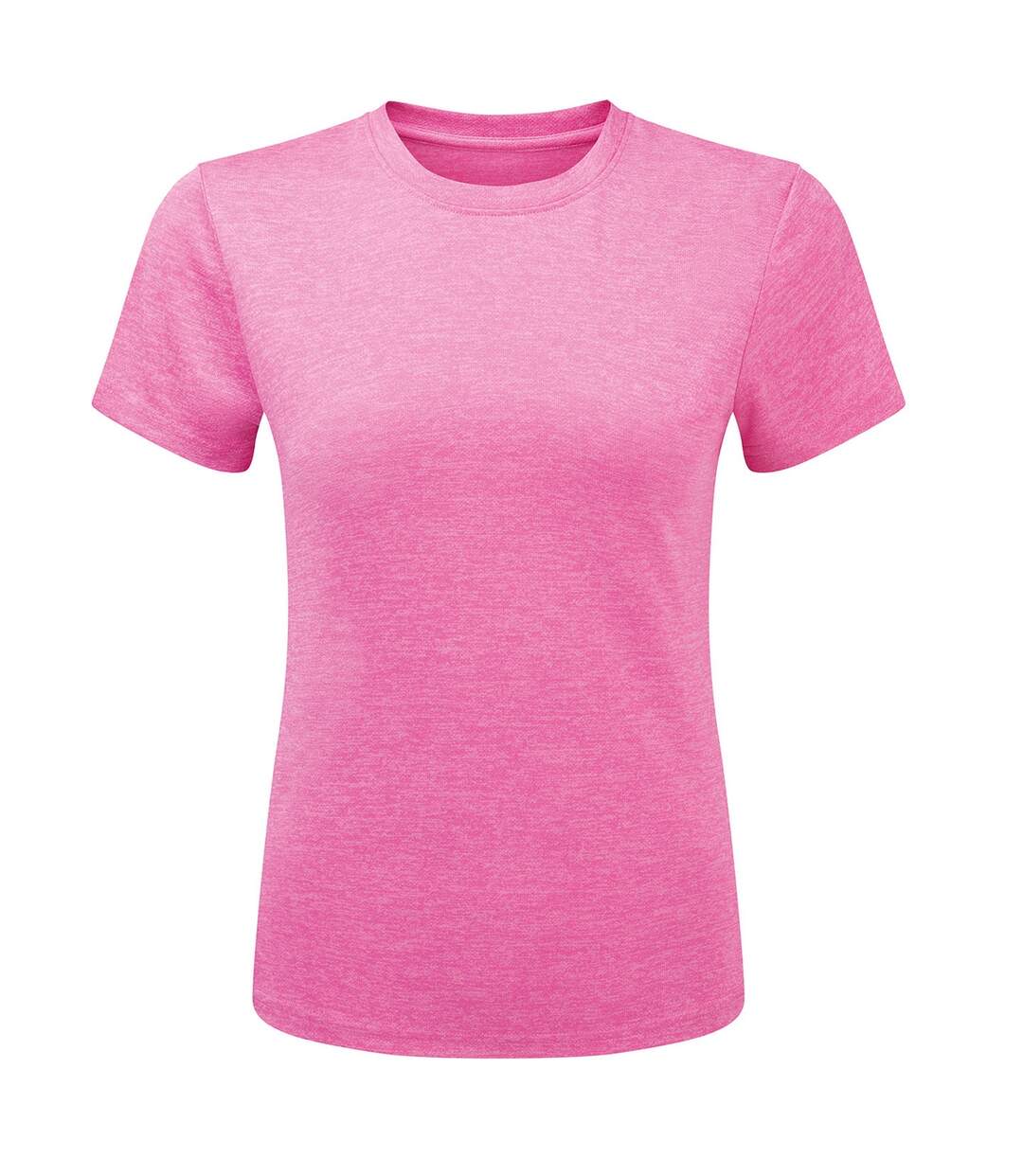 T-shirt Ion-charge Femme Rose Chiné TriDri-1