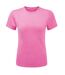 T-shirt Ion-charge Femme Rose Chiné TriDri-1