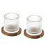 Lot de 2 verres à whisky et leur support CASK-1