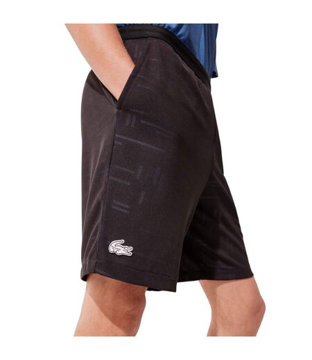 Mens Jacquard Tennis Shorts Black Lacoste