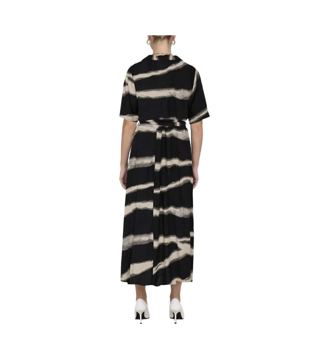 Robe imprimé noir/blanc femme jdy starsezen life 2/4-2