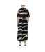 Robe imprimé noir/blanc femme jdy starsezen life 2/4-2