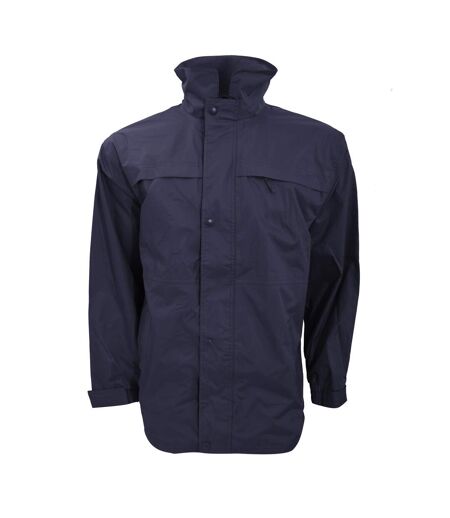Veste Imperméable Coupe-vent Homme Bleu Marine Sable Result