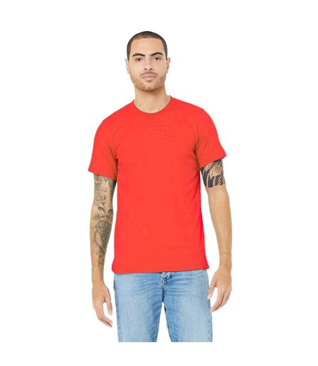 Canvas T-shirt Jersey Hommes Rouge Vif Bella + Canvas