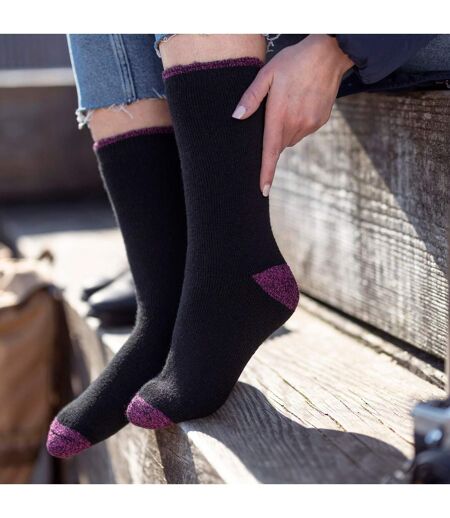 Ladies Twist Patterned Thick Winter Warm Thermal Socks
