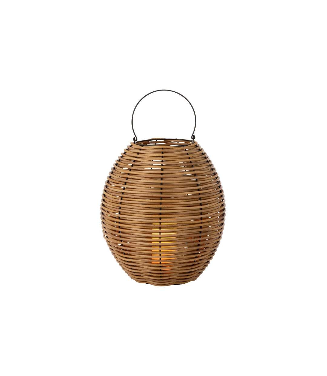 Lanterne Design à Led Tissé 48cm Naturel-2