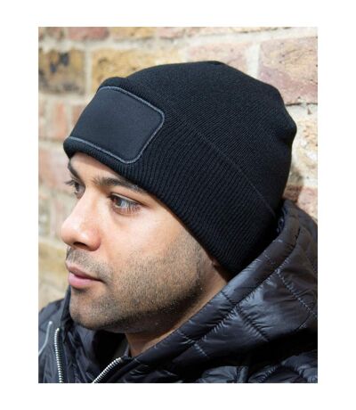 Unisex Adult Double Knit Beanie Navy Result Genuine Recycled