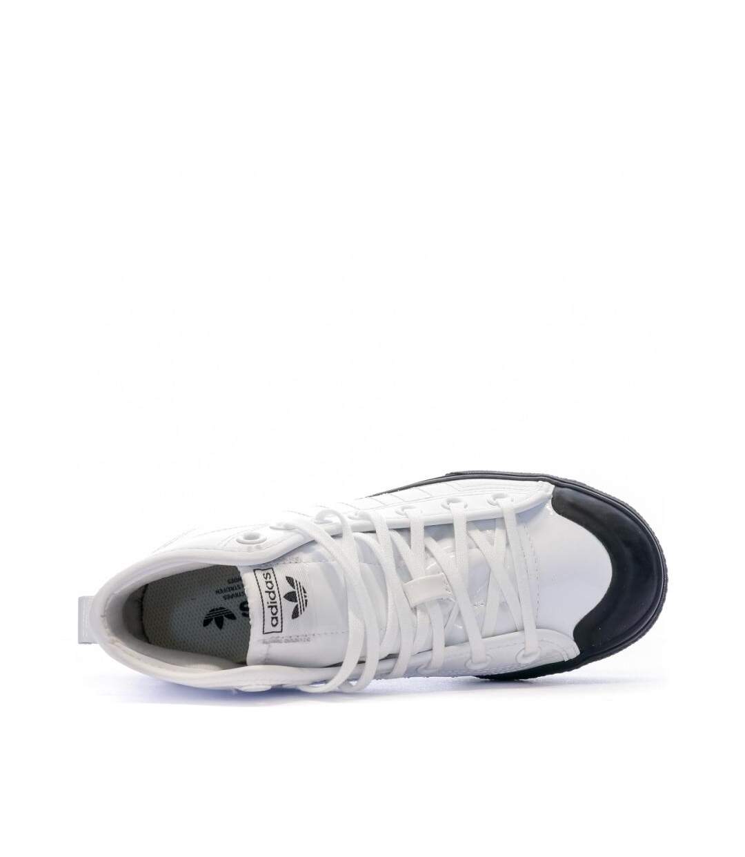 Baskets blanc/noir femme adidas adidas nizza-4