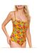 Maillot de bain jaune/vert/rose femme grain de sable lisa-1