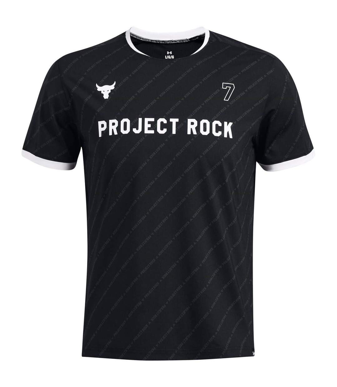 T-shirt Rugby Project Rock Homme Noir Under Armour-1