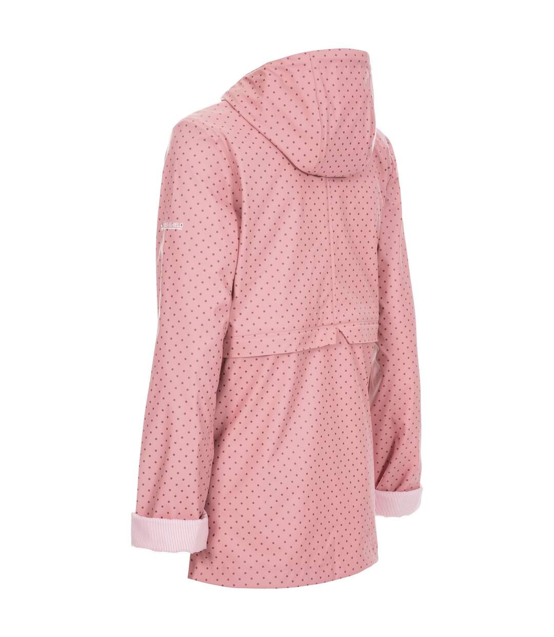 Womens/ladies splosh polka dot tp50 waterproof jacket dusty rose Trespass-2