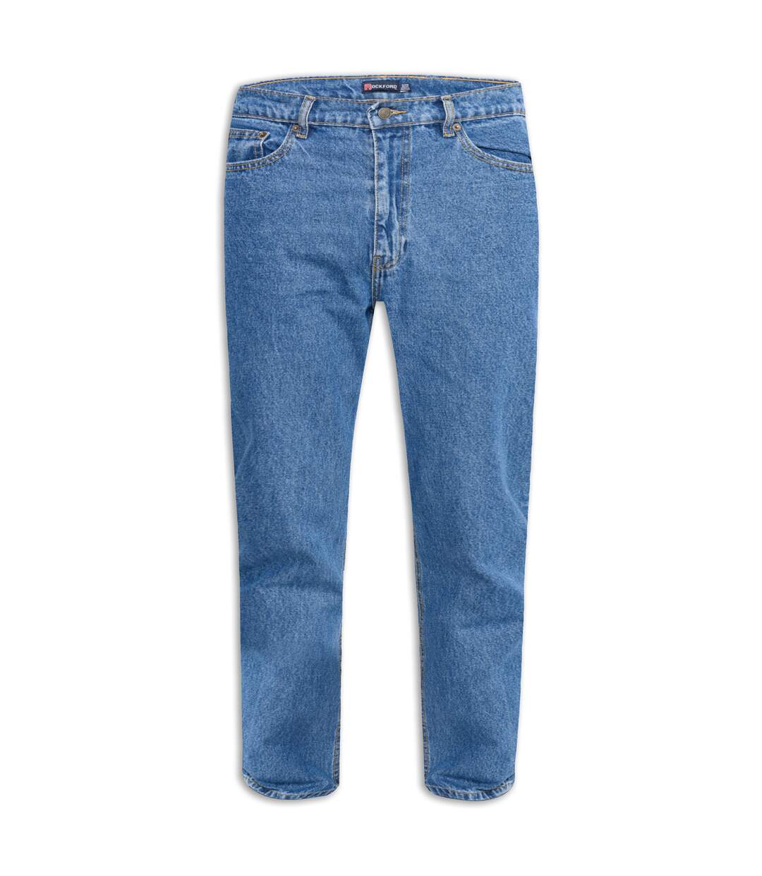 Mens d555 rockford comfort kingsize jeans stonewash Duke-1