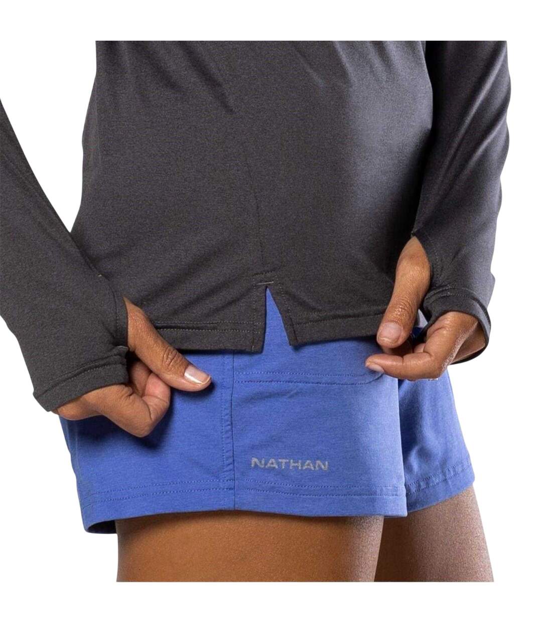 Womens/ladies Regular Sweatshirt Dark Charcoal Nathan-4