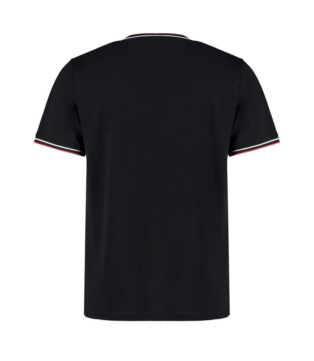 T-shirt Homme Noir Blanc Rouge Kustom Kit-2