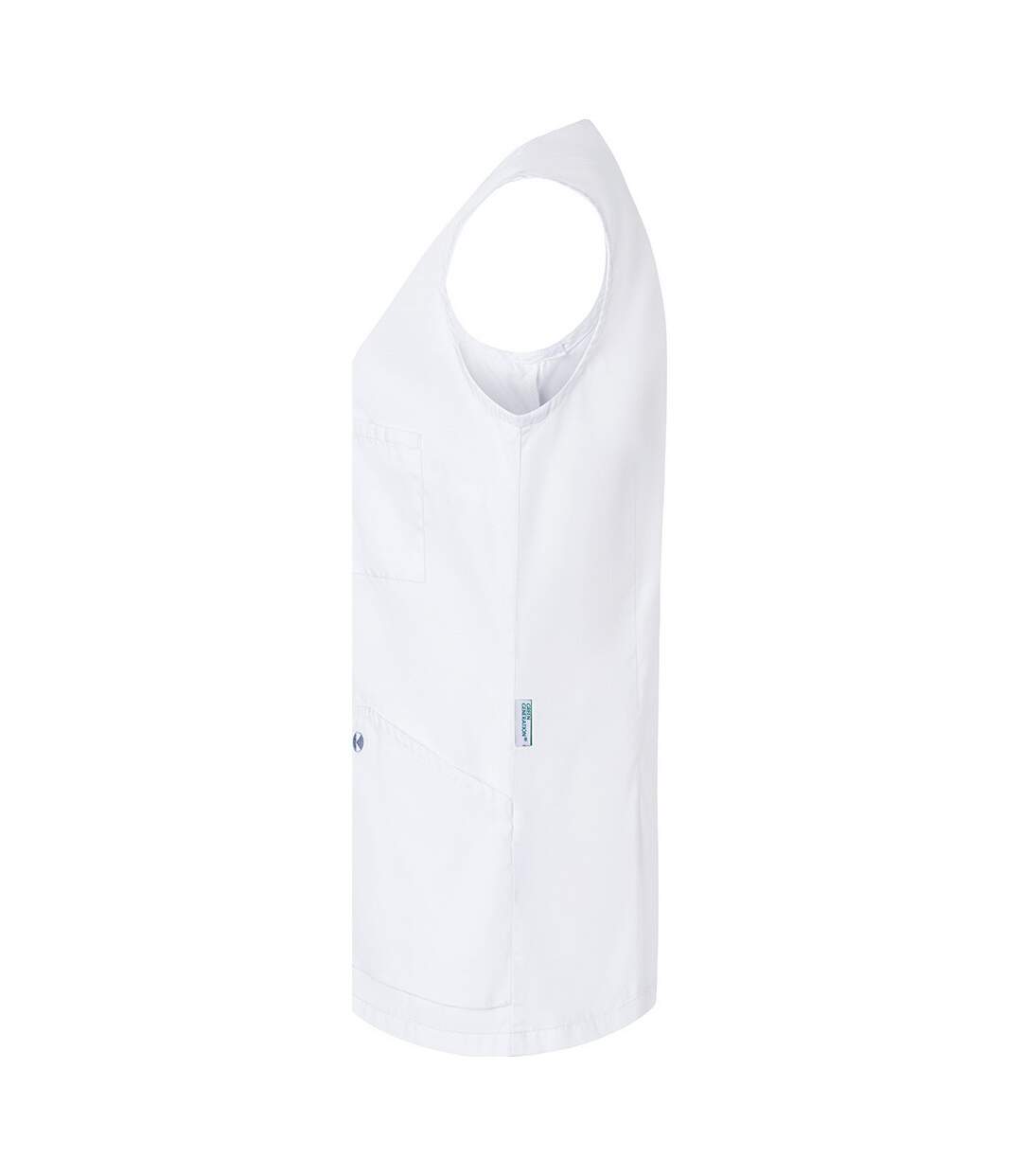 Womens/ladies Essential Sleeveless Work Tunic White Karlowsky-3