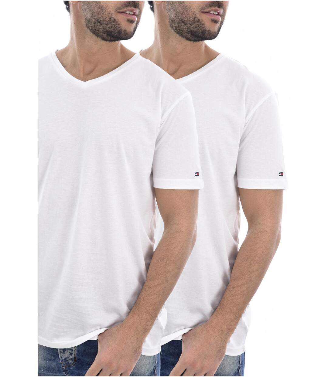 Lot de 2 Tee shirts coton uni  -  Homme - Tommy Jeans