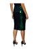 Womens/ladies sequin midi skirt green Principles