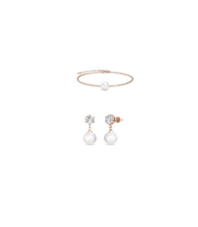 Parure et Coffret Pauline Crystal Pearl - Cristal d'Autriche et Perles