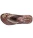 Isotoner Tongs femme talon 4 cm, semelle confortable et légère, sandale de plage, piscine-3