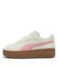 Womens/ladies Club Era Ii Suede Platform Trainers Frosted Pink Puma-2