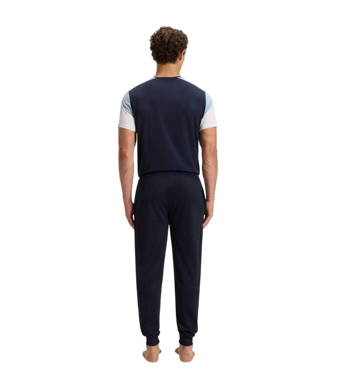 Pantalon De Jogging Motif/style Logo Latéral Homme Bleu Foncé Boss-3