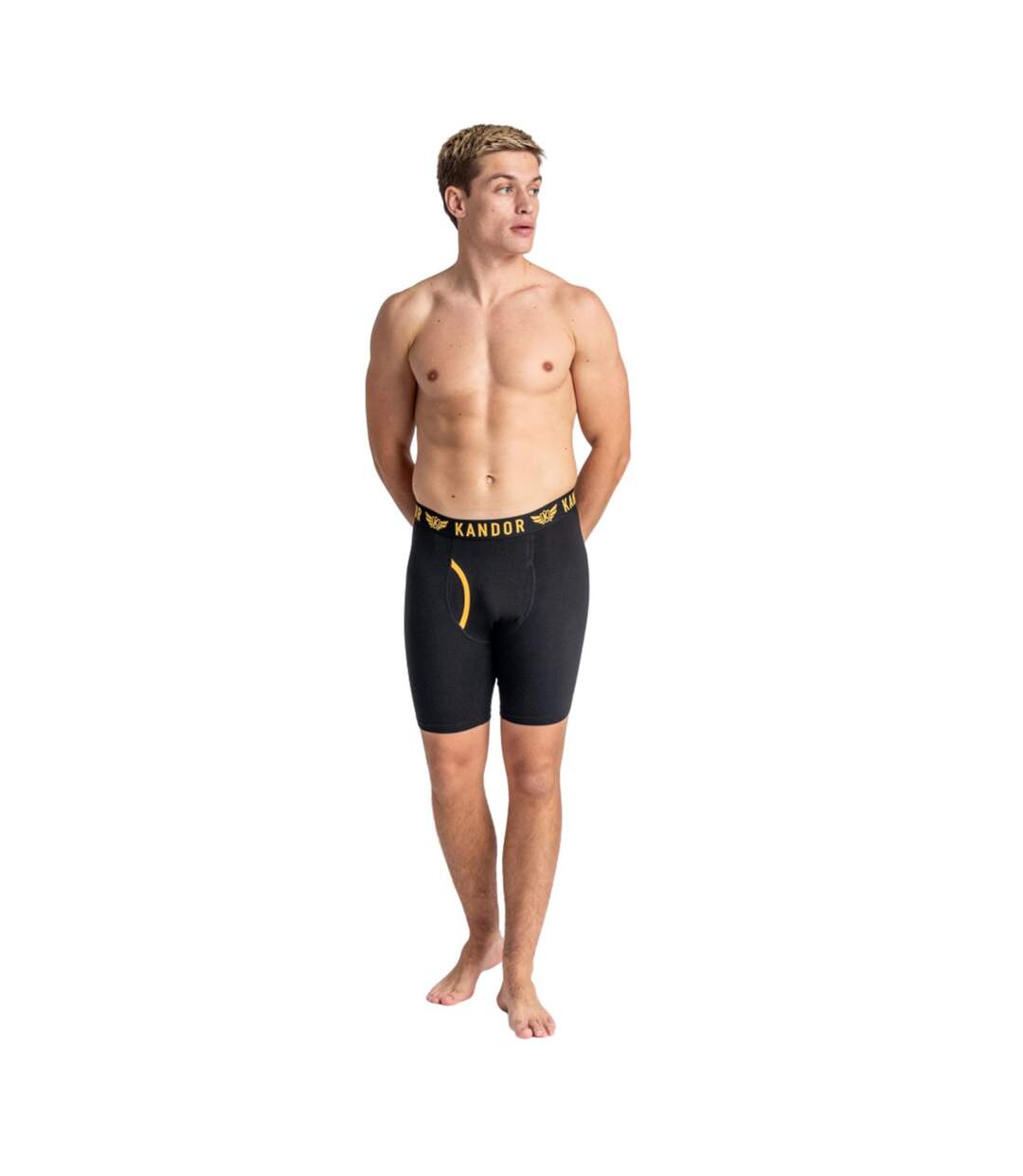 Boxers trunken homme jaune Kandor