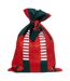 Hotte de Noël en Velours Lutin 70cm Rouge-1