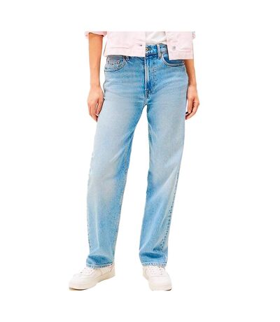 Jean bleu clair straight femme tommy hilfiger layla - w26-l32