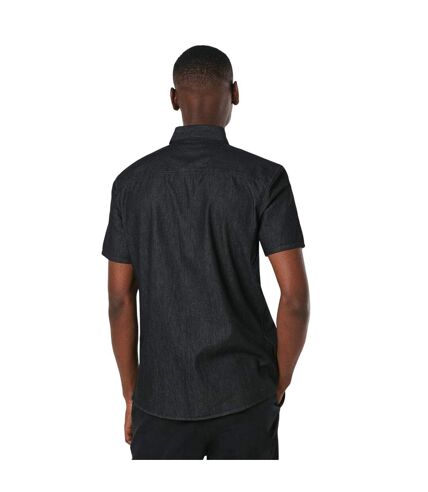 Mens denim short-sleeved shirt black Burton