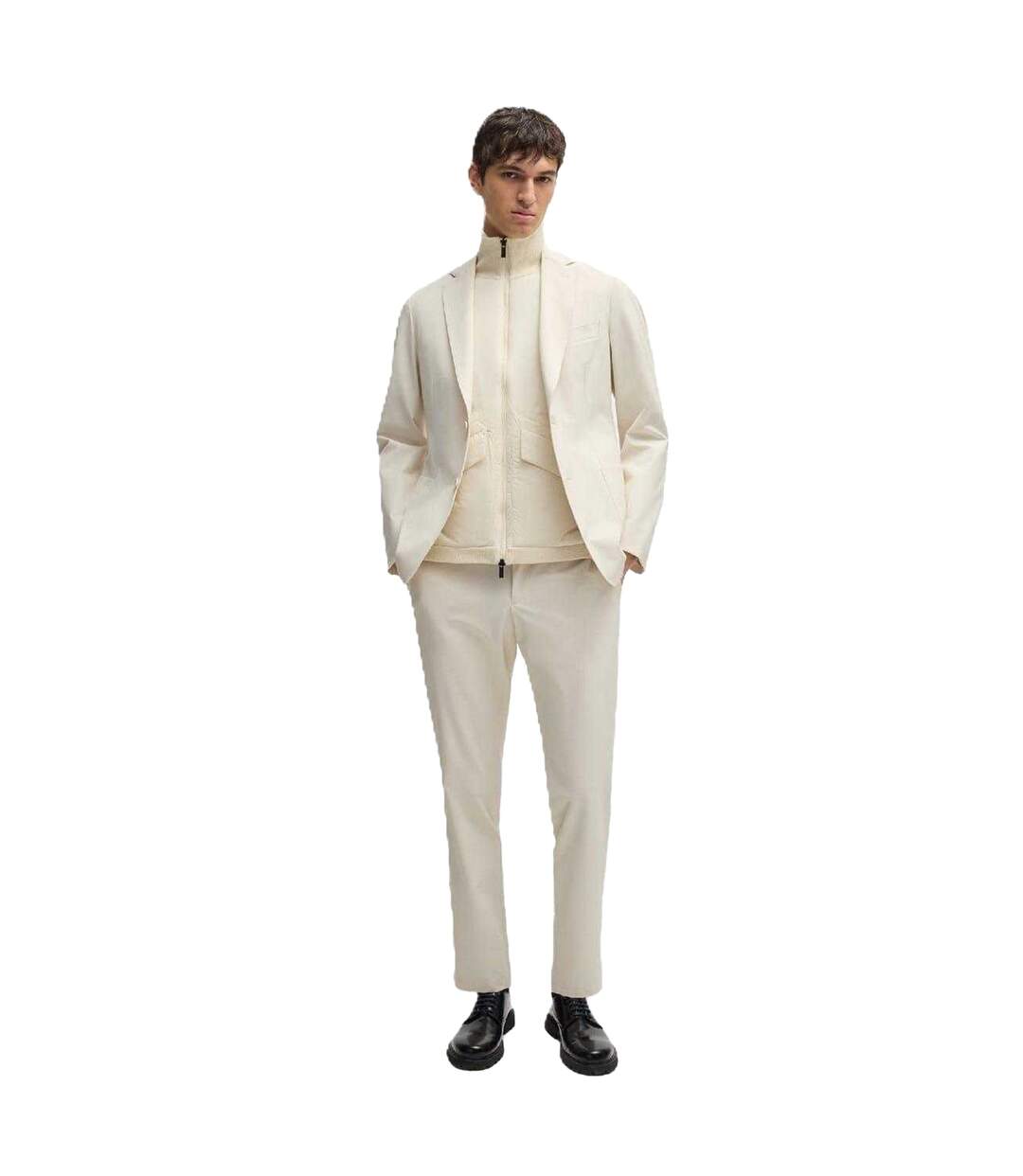 Chino Genius Homme Blanc Boss-4