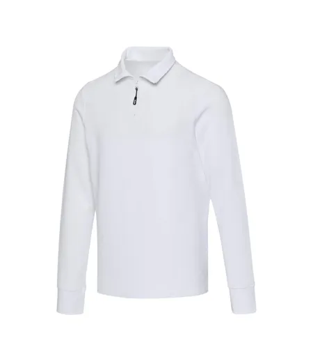 Polo Manches Longues Adulte Blanc Zeus