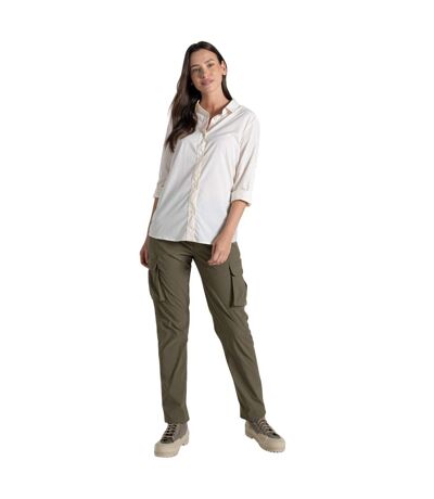 Womens/ladies Freeda Nosilife Long-sleeved Shirt Sea Salt Craghoppers