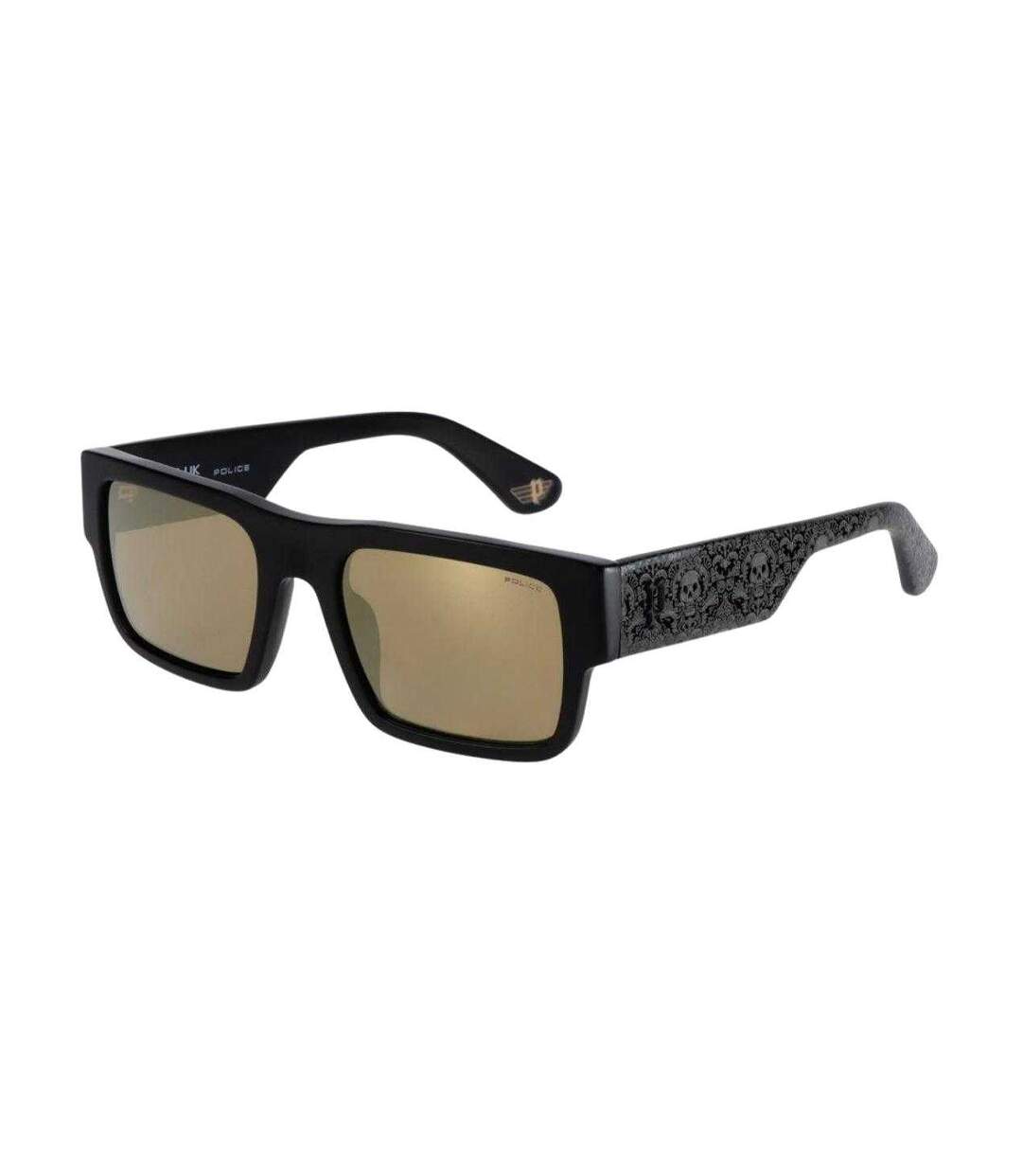 Lunettes De Soleil Motif Mat Goth Homme Taille Unique Noir Police-2
